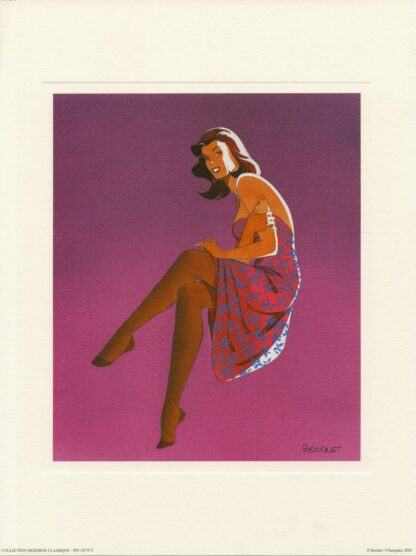 Berthet, Affiche offset, 30 cm X 40 cm,Pin-up 5