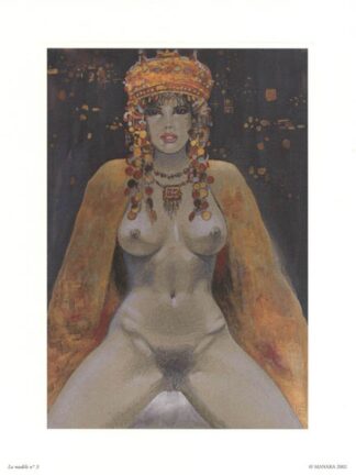 Manara, Affiche offset, La modèle N°3