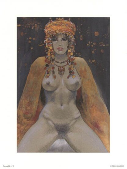 Manara, Affiche offset, La modèle N°3