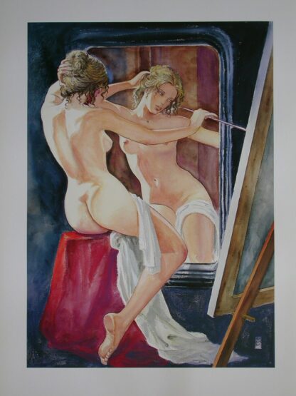 Manara, Affiche offset, La modèle N°5