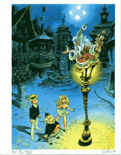 Dany, Ex-libris offset, le lampadaire