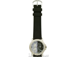 Les Simpsons, Montre, Bart en noir et blanc (bracelet cuir)