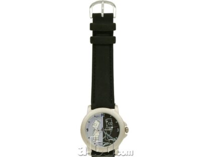 Les Simpsons, Montre, Bart en noir et blanc (bracelet cuir)