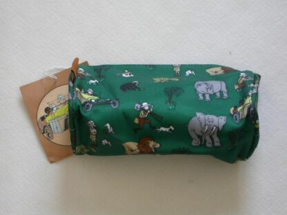 Tintin Baggagerie Trousse Tintin et Milou au Congo ronde (verte)