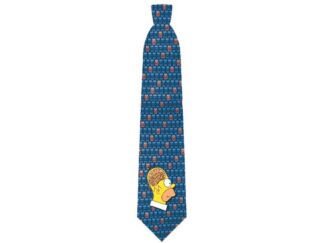 Les Simpsons Cravate Homer cerveau (bleue) - Matt Groening