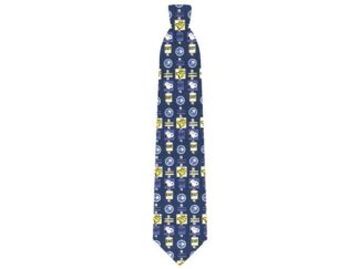 Cravate Snoopy panneaux signalisation bleu / vert