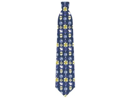 Cravate Snoopy panneaux signalisation bleu / vert