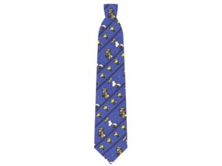 Cravate Snoopy baseball bleu marine