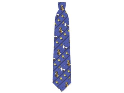 Cravate Snoopy baseball bleu marine