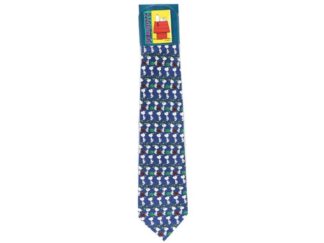 Cravate Snoopy marchant  bleue