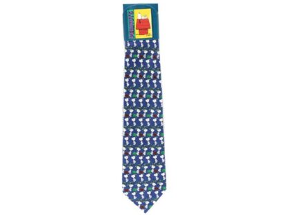 Cravate Snoopy marchant  bleue