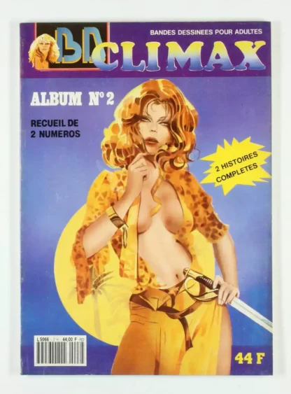 BD adulte Climax n°2 Hugdebert Davis