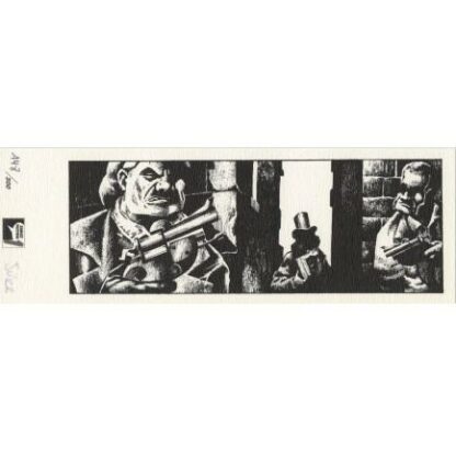 Jurg, A l'ombre des étoiles, Ex-libris offset signé, Guet-apens