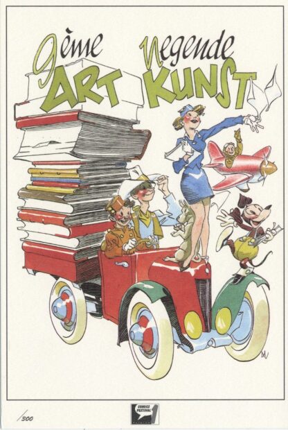Severin, Ex-libris offset signé, Hommage au 9ème Art