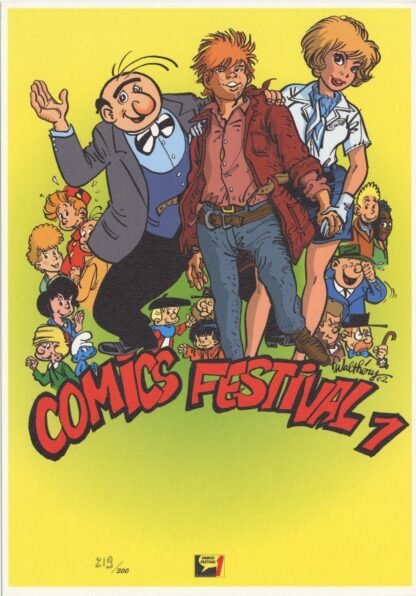 Walthéry, Ex-libris offset, Comic Festival, Hommage à la BD 1 (grand format)