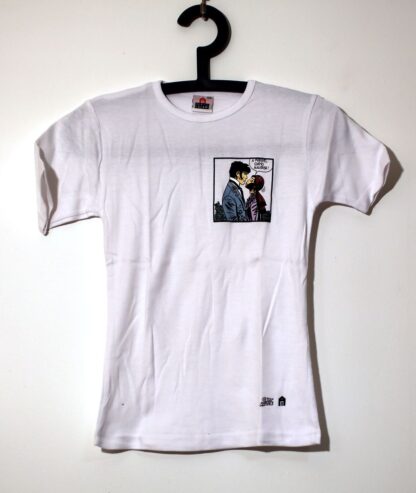 T-shirt Femme Corto Maltese Hugo Pratt blanc Morgany