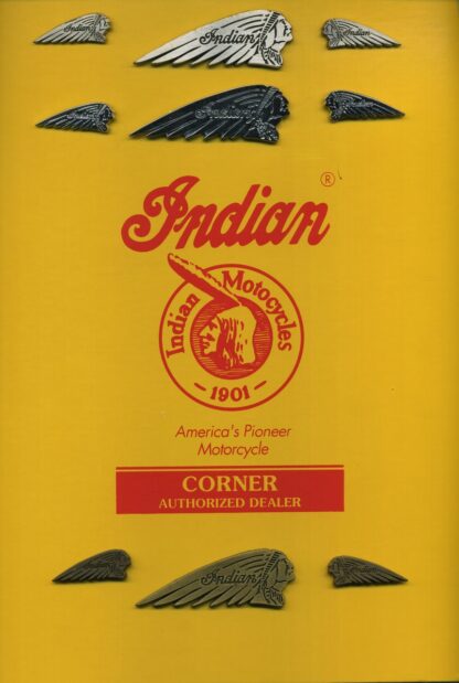 Pin's, Corner, Assortiment pin's Moto Indians complet 9 modèles