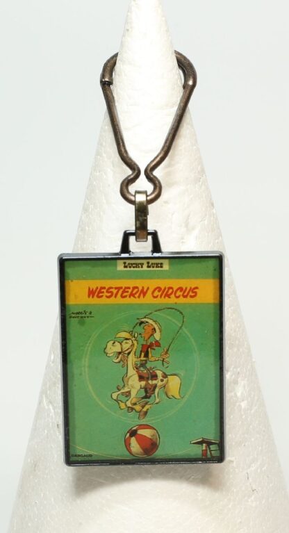 Lucky Luke Porte-clés métal Corner Western Circus