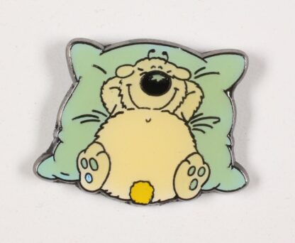 Dupa, Cubitus, Pin's Corner, Cubitus sur son oreiller bleu