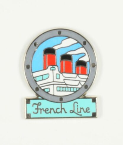 Pin's paquebot French Line - 3 cheminées (vert) par Corner