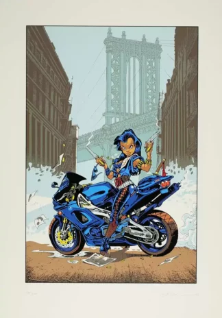 crisse-affiche-serigraphie-signee-calamity-jane
