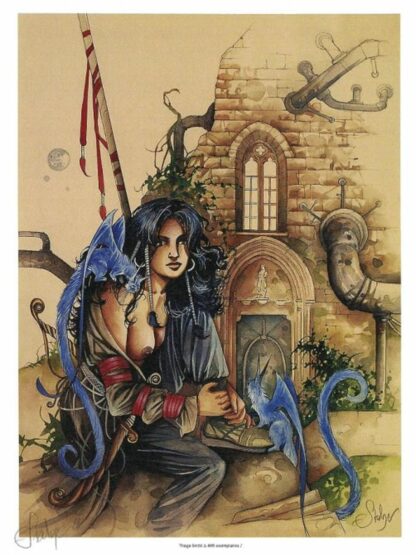 Femme et chats volants