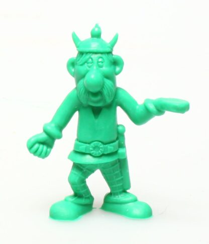 Uderzo, Astérix et obélix, Mini figurine en pvc, Porteur de pavois (casque avec cornes / vert foncé)