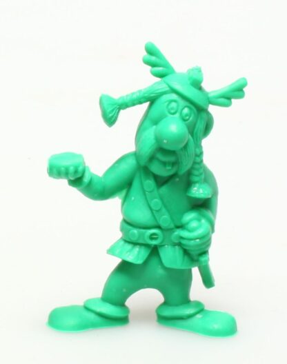 Uderzo, Astérix et obélix, Mini figurine en pvc, Porteur de pavois (casque avec ailes / vert foncé)