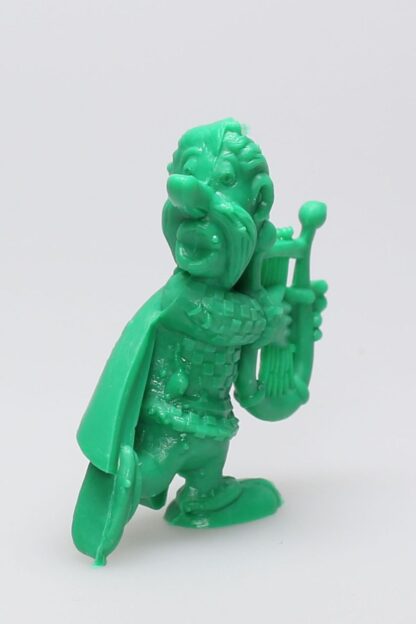 Uderzo, Astérix et obélix, Mini figurine en pvc, Assurancetourix jouant de la lyre (vert clair)