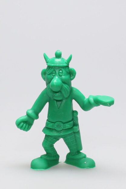 Uderzo, Astérix et obélix, Mini figurine en pvc, Porteur de pavois (casque avec cornes / vert clair)