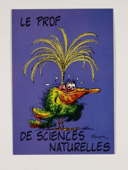 Franquin, Carte postale, Au bahut : le prof de sciences naturelles
