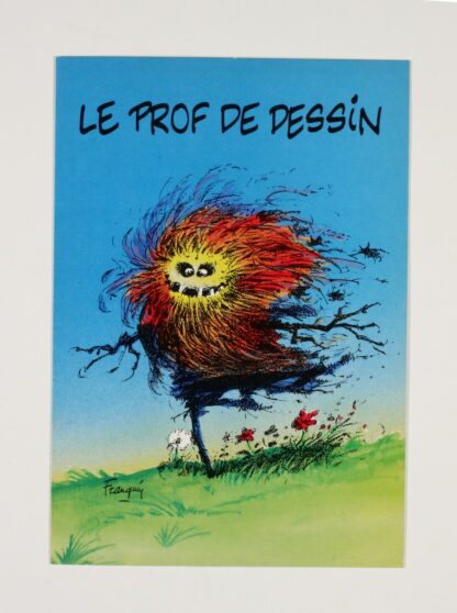 Franquin, Carte postale, Au bahut : le prof de dessin