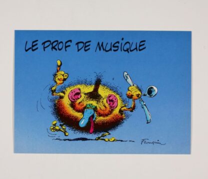 Franquin, Carte postale, Au bahut : le prof de musique