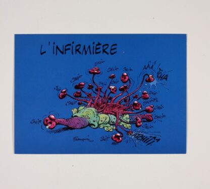 Franquin, Carte postale, Au bahut : l'infirmière