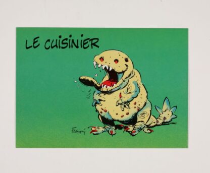 Franquin, Carte postale, Au bahut : le cuisinier