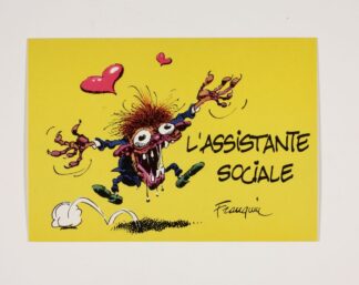Franquin, Carte postale, Au bahut : l'assistante sociale