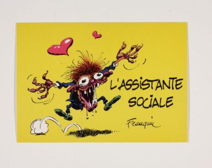 Franquin, Carte postale, Au bahut : l'assistante sociale