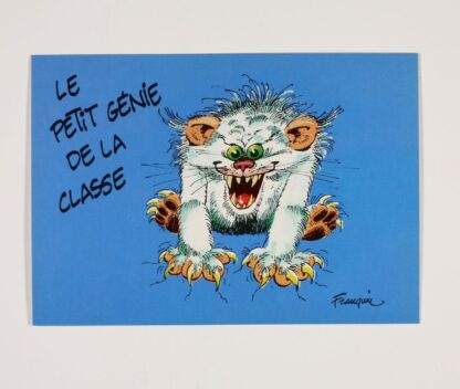 Franquin, Carte postale, Au bahut : le petit génie de la classe