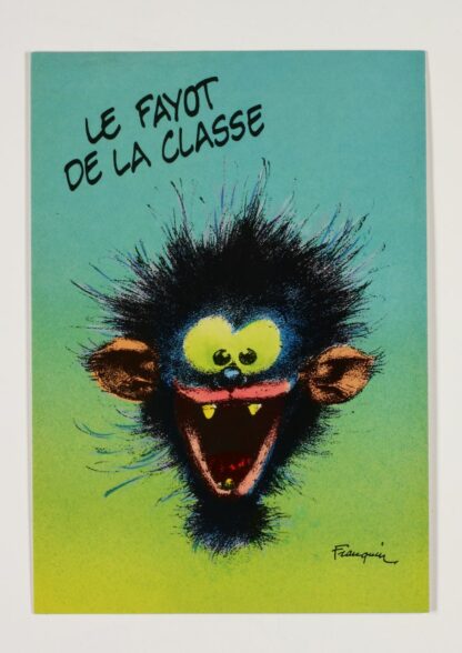Franquin, Carte postale, Au bahut : le fayot de la classe