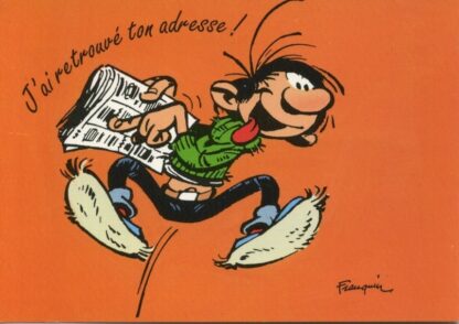 Gaston Lagaffe : Carte postale : J'ai retrouvé ton adresse !