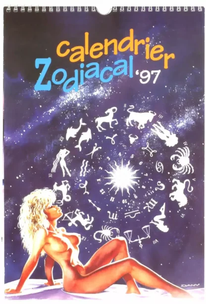 Calendrier zodiacal Dany 1997 illustration BD