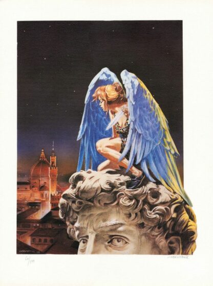 Liberatore, Affiche offset signée, L'ange
