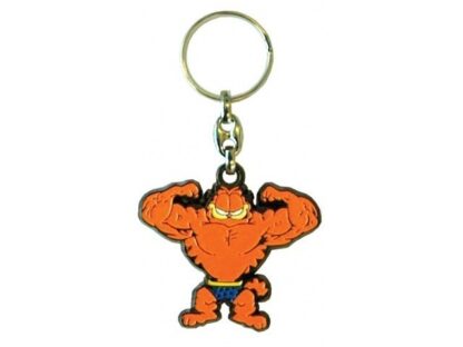 Garfield, Porte clef métal, bodybuilding