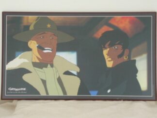 Corto Maltese Affiche offset laminé sur un Cadre en bois Corto et Tippit