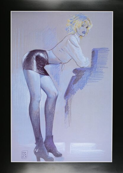 Manara, Pin-up, Affiche offset, Secrétaire