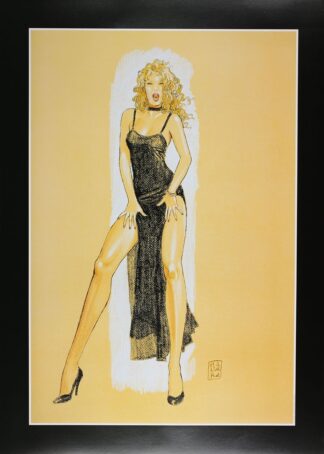 Manara, Pin-up, Affiche offset, Pin-up en tenue de soirée