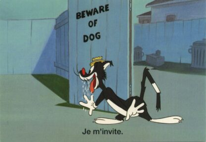 Tex Avery : Carte Postale : Beware of dog. Je m'invite.