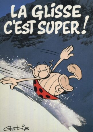 La coccinelle : Carte Postale : La glisse c'est super !