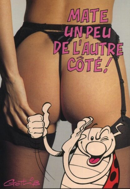 La coccinelle : Carte Postale : Mate un peu de l'autre côté !