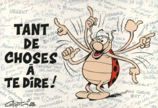 La coccinelle : Carte Postale : Tant de chose à te dire !